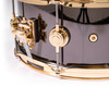 DW Collector's 6.5x14 Black Nickel over Brass 8-Lug Snare w/Gold HW
