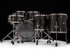 Sonor SQ2 6pc Maple Kit - Black Sparkle w/Ebony White Stripe Interior