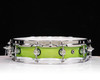 DW Collector's SSC Maple 3.14x14 Pi Snare - Lime Green w/ Chrome HW