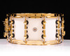 Sonor SQ2 14"x7" Medium Maple Snare - Creme White w/ Gold Hardware