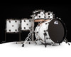 DW Collector's  6pc Maple SSC Kit - White Crystal w/Black Nickel HW