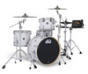 DWe 4-Piece Drum Kit Bundle - White Marine
