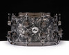 DW Collector's 8x14 SSC Maple Snare - Silver Abalone w/Black Nickel (DRX10814SSN084)