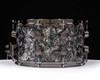 DW Collector's 8x14 SSC Maple Snare - Silver Abalone w/Black Nickel