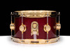 DW Collector's 6x10 SSC Maple Snare - Ruby Glass w/Gold HW