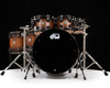 DW Collector's 6pc SSC Maple Kit - Honey to Ebony Satin Oil Burst