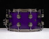 DW Brass Snare Drum 8x14 Black Nickel - Illusion Purple