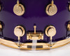 DW Brass Snare Drum 8x14 Gold Hardware - Illusion Purple