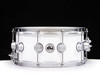DW Collector's 6.5x14 Brass Snare Drum w/Satin Chrome - Polar White