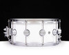 DW Collector's 6.5x14 Brass Snare Drum w/Satin Chrome - Polar White