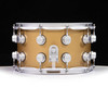 DW Brass Snare Drum 8x14 Satin Chrome - Sun Gold