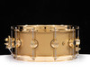 DW Collector's 6.5x14 Brass Snare Drum w/Gold - Sun Gold