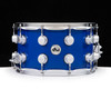 DW Brass Snare Drum 8x14 Satin Chrome - Yama Blue