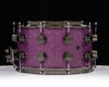 DW Collector's SSC Maple 8x14 Snare - Purple Sparkle w/ Black Nickel