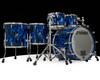 Sonor SQ2 6pc. Medium Maple Kit - Blue Tribal 10/12/14/16/22/14SD