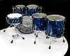Sonor SQ2 6pc. Medium Maple Kit - Blue Tribal 10/12/14/16/22/14SD