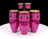 LP Custom Galaxy Conga Set + Bongos - Pink Sparkle - Sergio Serna