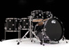 DW Collector's 6pc Maple SSC Kit - Gloss Black w/Chrome HW