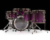 DW Collector's 6pc Maple SSC Kit - Neon Purple to Candy Black Fade