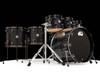 DW Collector's 7pc SSC Maple Shell Pack - Black Ice with Black Nickel (1381851) front view