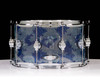 DW Design Clear Acrylic 8x14 Snare Drum - Ocean Custom Wrap