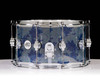 DW Design Clear Acrylic 8x14 Snare Drum - Ocean Custom Wrap