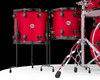 DW Collector's 6pc Maple SSC Kit - Candy Apple Red w/Black Nickel HW