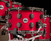 DW Collector's 6pc Maple SSC Kit - Candy Apple Red w/Black Nickel HW