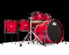 DW Collector's 6pc Maple SSC Kit - Candy Apple Red w/Black Nickel HW