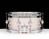 DW Collector's Series 7x14 Maple Edge Snare - Broken Glass w/Chrome
