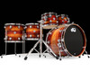 DW Collector's Series Maple 5pc Exotic Almond Burst Horizontal Padauk 