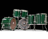 Tama Artstar Custom 6pc Double Bass kit in British Racing Green