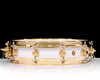 DW Collector's Pi Snare - White Glass w/Gold Hardware