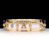 DW Collector's Pi Snare - White Glass w/Gold Hardware