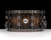 DW Purple Core Snare Drum - Natural to Candy Black Burst