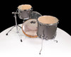 DW Design Series 3pc Drum Set - Titanium Stain - Top View