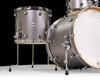 DW Design Series 3pc Drum Set - Titanium Stain - Side View