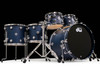 DW Collector's Series 5pc Shell Pack SSC Maple Regal Blue Satin Oil with Chrome 10/12/14/16/22
