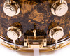 DW Collector's Maple SSC Maple 8x14 Snare Drum - Gold Abalone close up 1