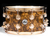 DW Collector's Maple SSC Maple 8x14 Snare Drum - Gold Abalone front view
