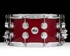 DW Collector's 7x14 Maple SSC Snare Drum - Ruby Glass front view