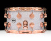 DW Collector's SSC Maple 8x14 Snare Drum - Diamond Nebula - Copper HW left side view