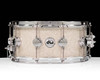 DW Collector’s Series 6.5x14 SSC Maple Snare Drum – Broken Glass w/ Chrome Hardware front view