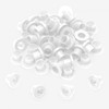 100 white nylon tension rod washers