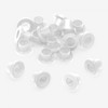 20 white nylon tension rod washers