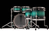 Mapex Saturn VI 5pc Maple/Walnut Drum Kit – Marine Teal Burst Studioease 10/12/14/16/22 SR628XUZXT back view