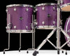 DW Performance Series 5pc Shell Pack 10/12/14/16/22 Purple Drift floor tom closeup view