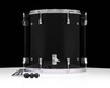 Yamaha PHX 18”x16” Floor Tom – Solid Black w/ Chrome back view