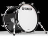 Yamaha PHX 18”x14” Bass Drum – Solid Black w/ Chrome (PHXB-1814MSOB) front view