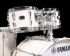 Yamaha Recording Custom 4pc Shell Pack Polar White tom closeup